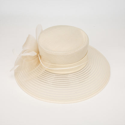 Elegant Vintage Wide Brim Sun Hat for Women