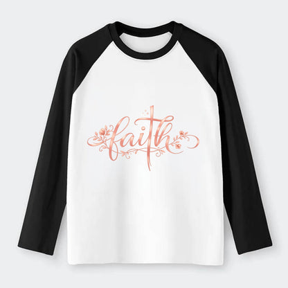Faith - Raglan Long Sleeve T-Shirt
