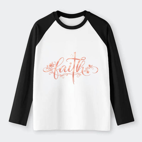 Faith - Raglan Long Sleeve T-Shirt