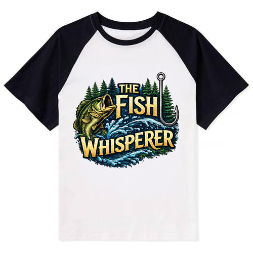 Fish Whisperer - Contrast Raglan T-shirt
