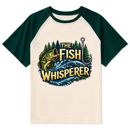 Fish Whisperer - Contrast Raglan T-shirt