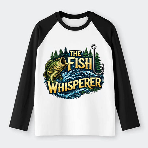 Fish Whisperer - Raglan Long Sleeve T-Shirt