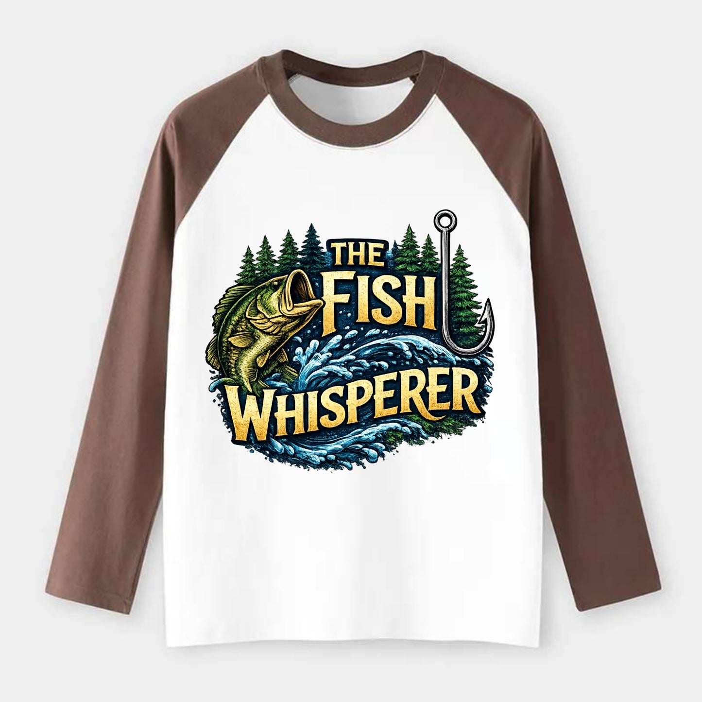 Fish Whisperer - Raglan Long Sleeve T-Shirt