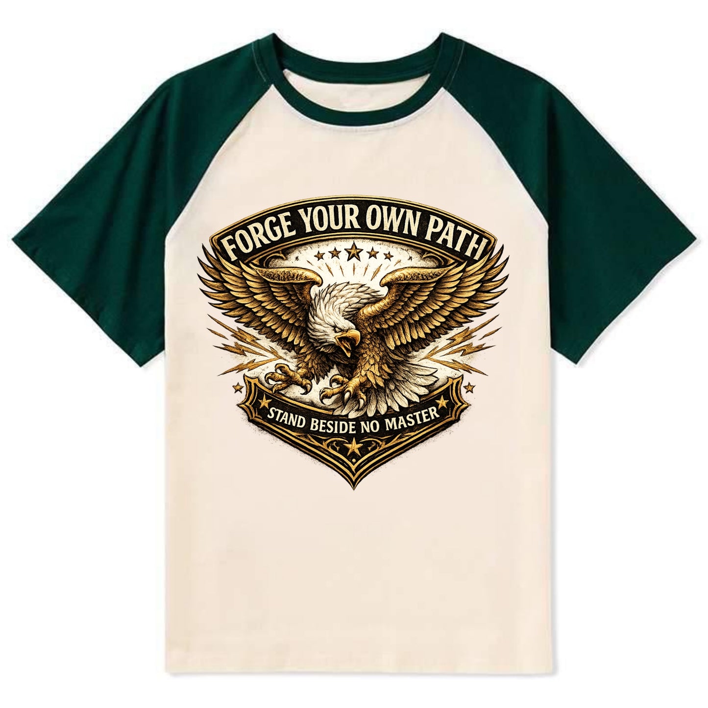 Forge Your Own Path - Contrast Raglan T-shirt