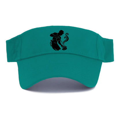 Barista creating latte art - Visor - Forest Mist(Green)