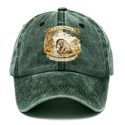 GLOOMY GLEN | Droopy figure in rain | Tattered tail bow | Pessimistic poetry | - Classic Cap - Forest Mist(Green)