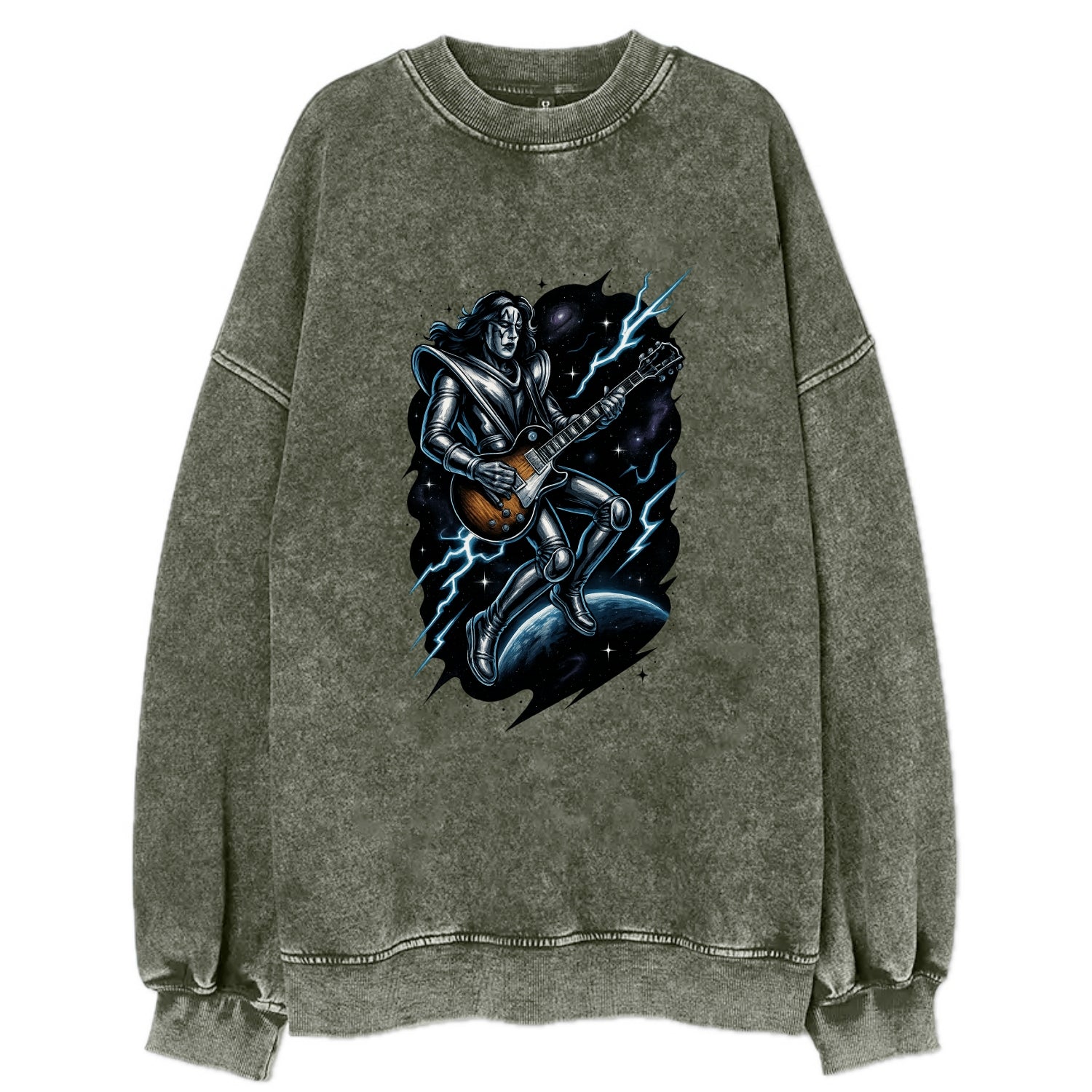Ace in Zero Gravity - Vintage Sweatshirt - Forest Mist(Green)