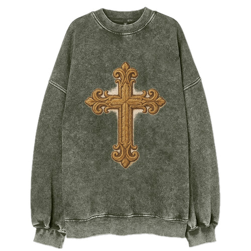 Baroque Cross  - Vintage Sweatshirt