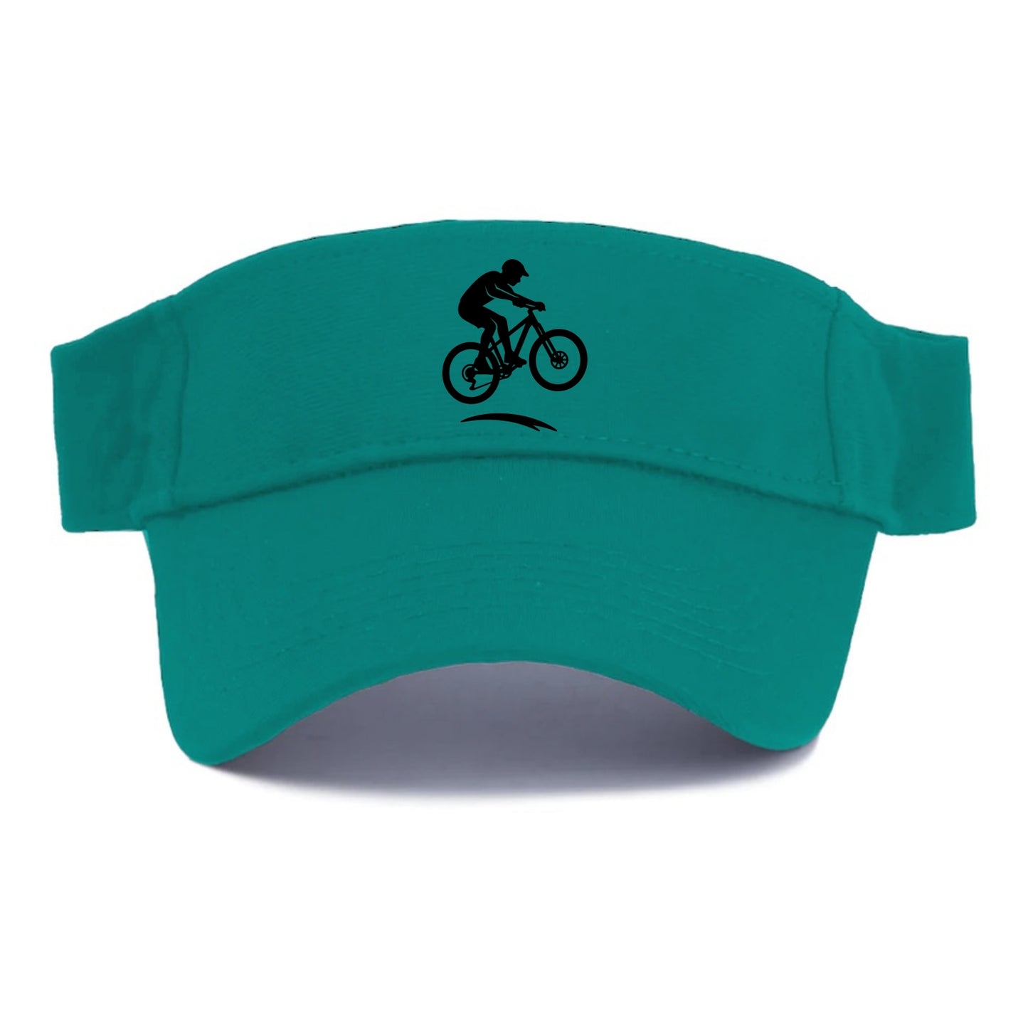 Mountain biker catching air - Visor - Forest Mist(Green)