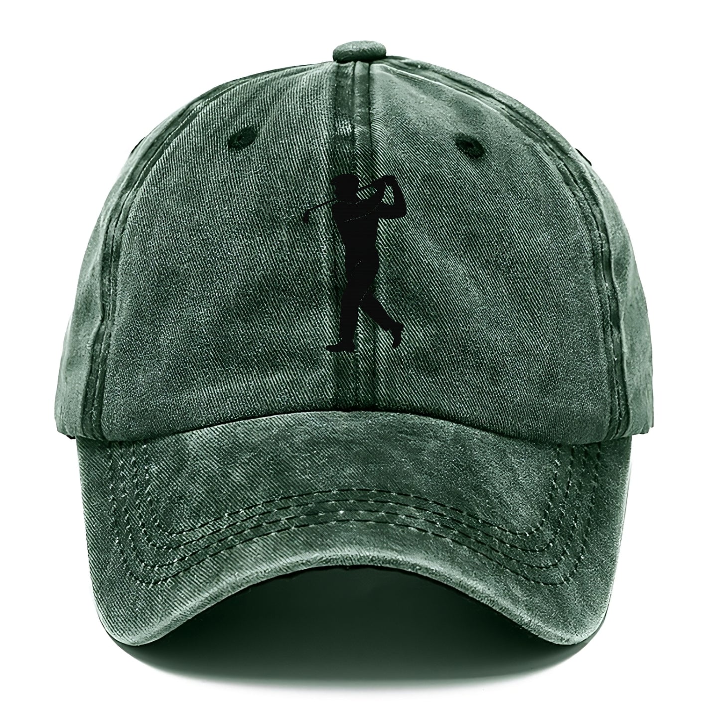 Golfer perfect swing follow-through - Classic Cap - Forest Mist(Green)