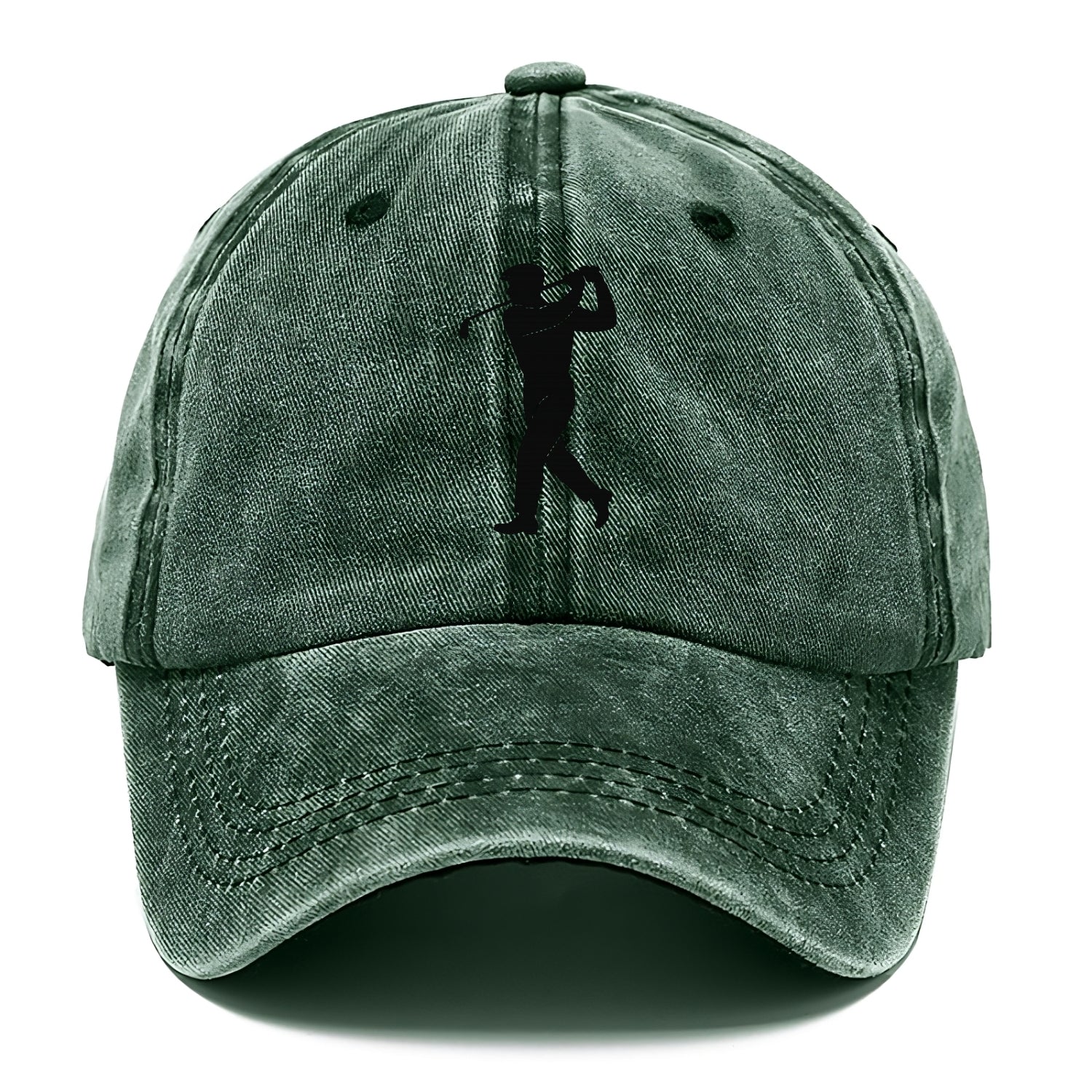 Golfer perfect swing follow-through - Classic Cap - Forest Mist(Green)