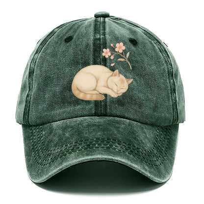 Zen Garden Cat  - Classic Cap - Forest Mist(Green)