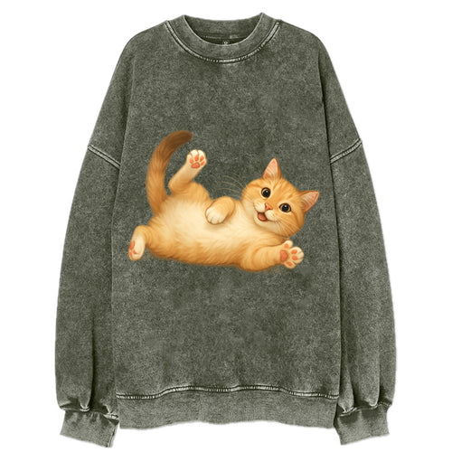 Therapy Cat  - Vintage Sweatshirt