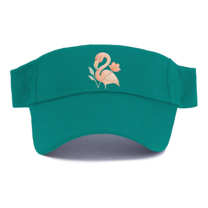 Peach Flamingo - Visor - Forest Mist(Green)