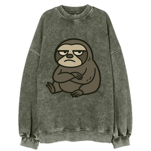 The Sloth Judging Silently - Vintage Sweatshirt