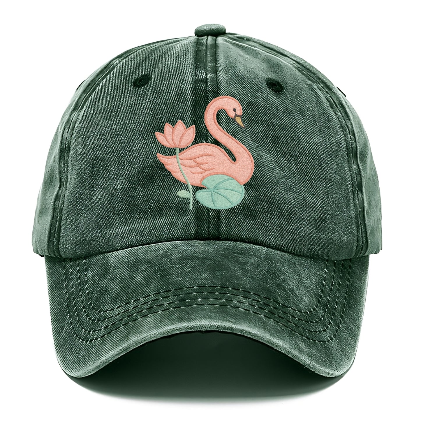 Coral Swan - Classic Cap - Forest Mist(Green)