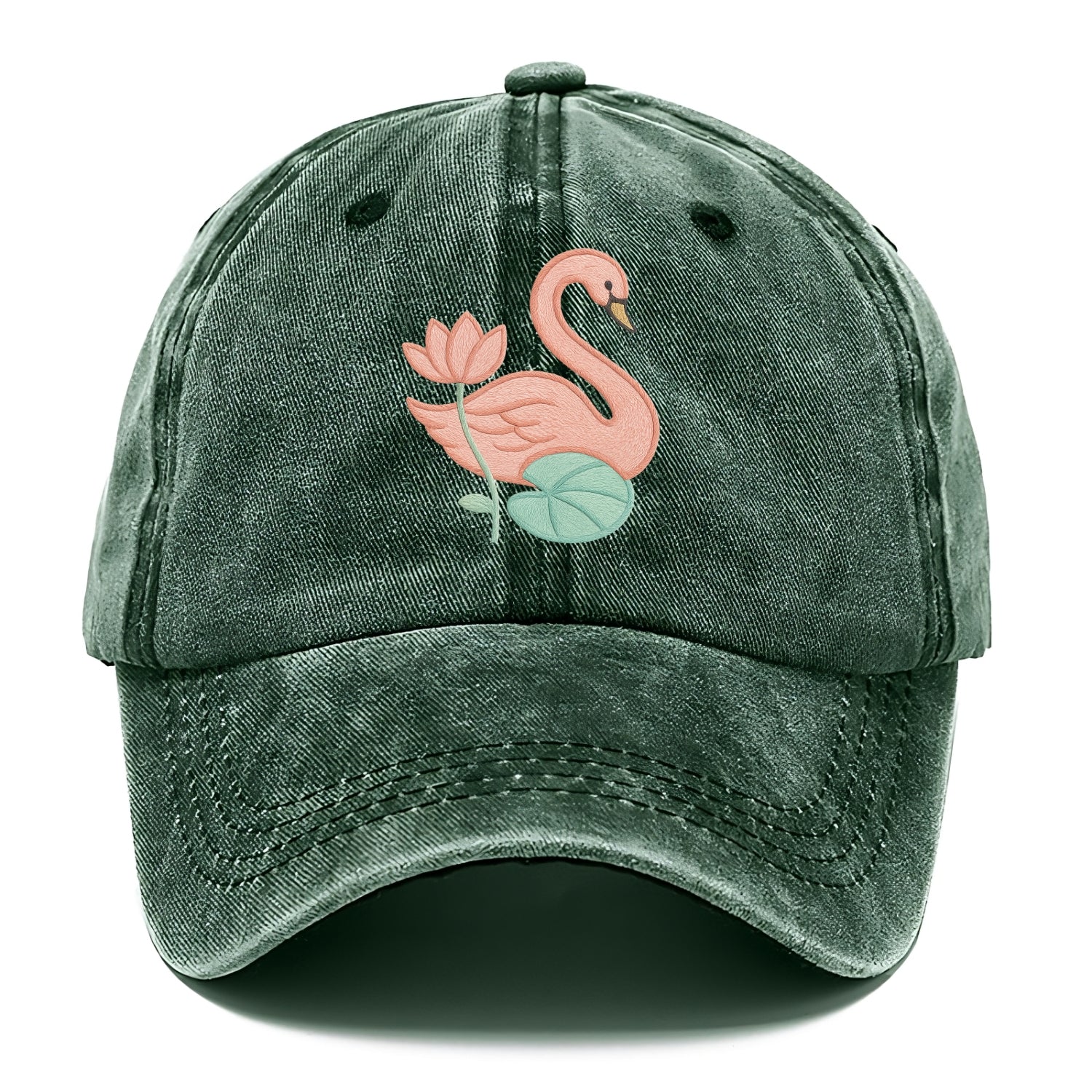 Coral Swan - Classic Cap - Forest Mist(Green)