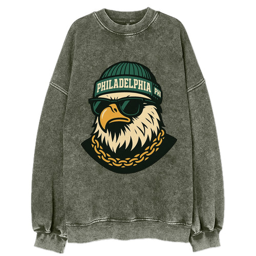 eagle philadelphia phi green us East - Vintage Sweatshirt