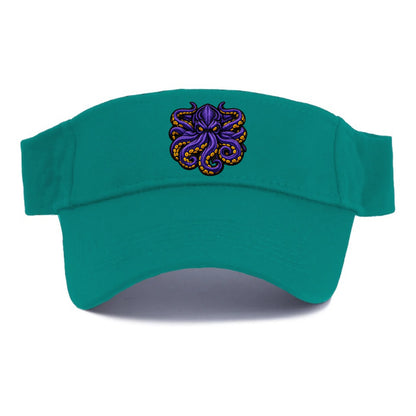 KRAKEN TENTACLES - sea monster in purple and black , deep sea - Visor - Forest Mist(Green)