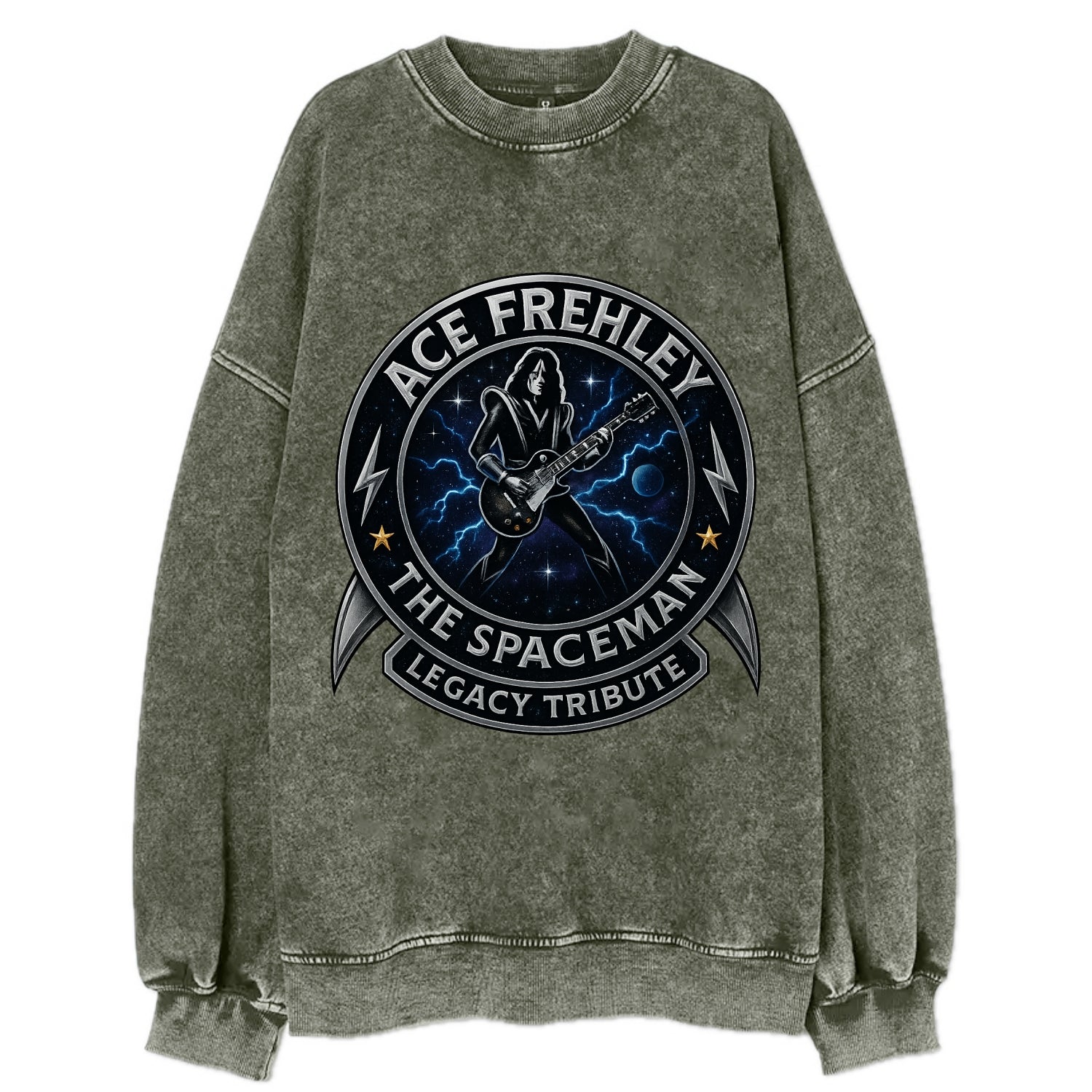 Ace Legacy Seal - Vintage Sweatshirt - Forest Mist(Green)