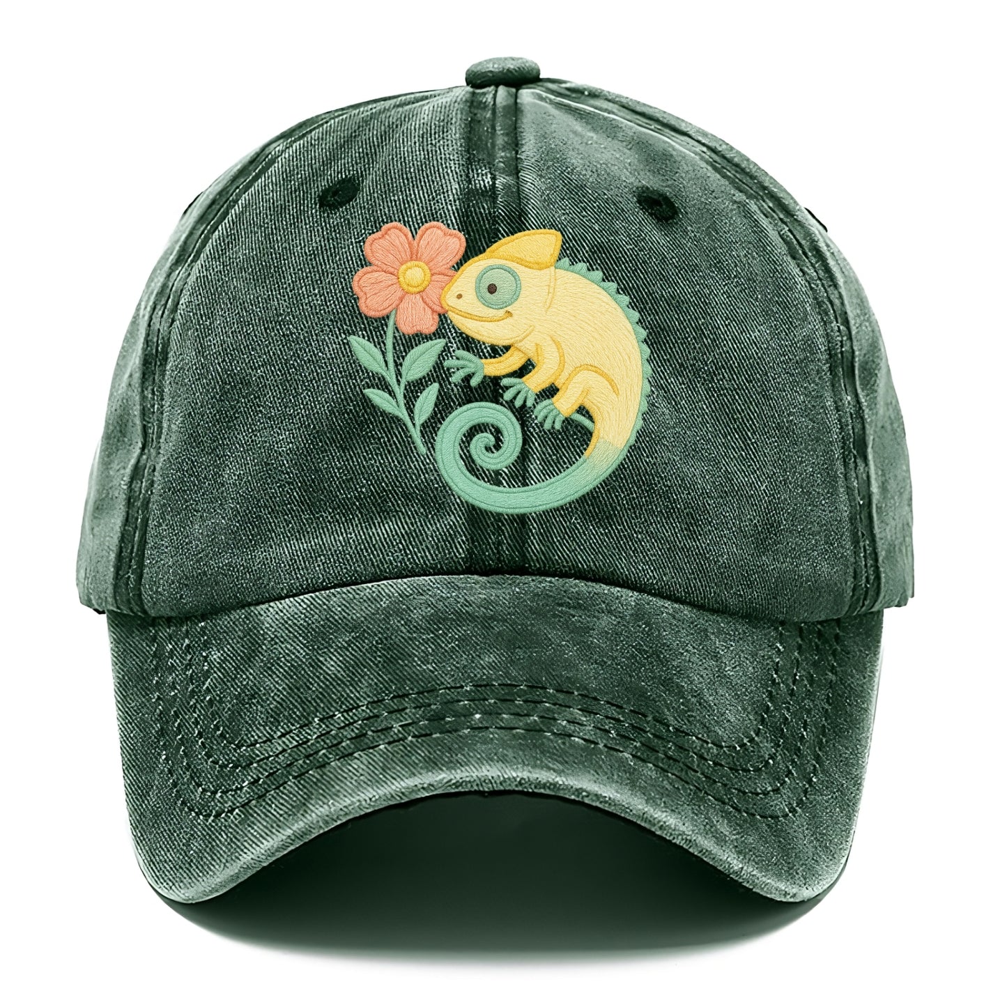 Yellow Chameleon - Classic Cap - Forest Mist(Green)