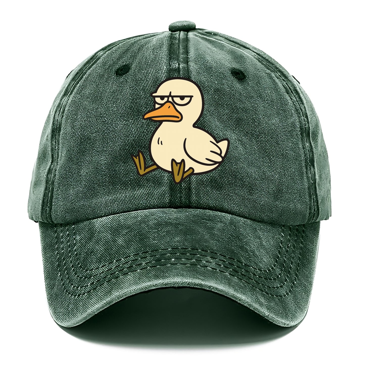 The Duck Judging Silently - Classic Cap - Forest Mist(Green)