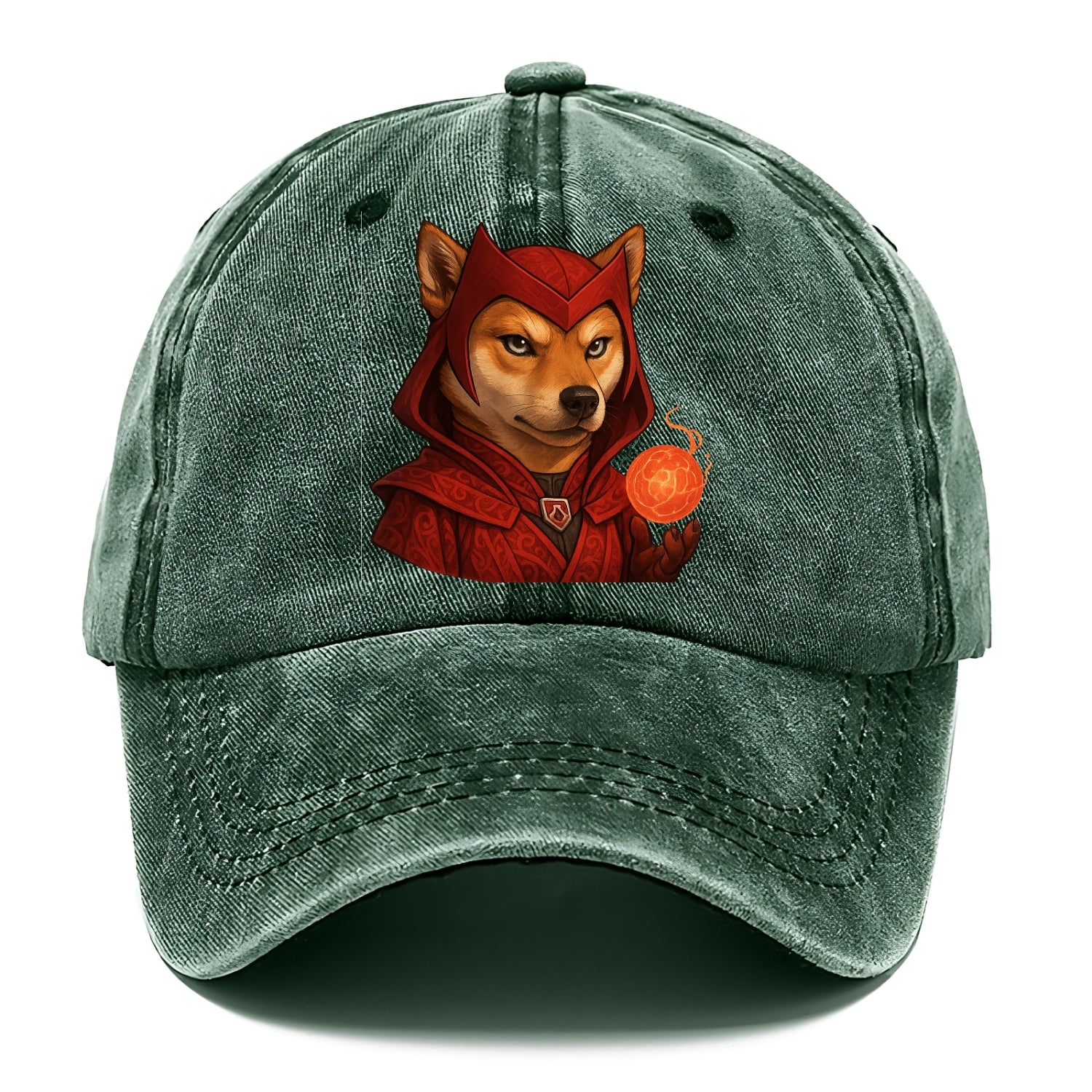 Shiba Inu Scarlet Witch  - Classic Cap - Forest Mist(Green)