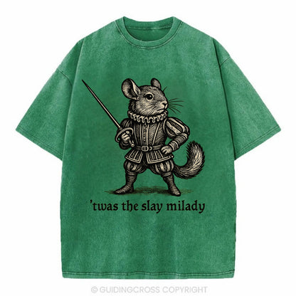 Chinchilla Noble  - Vintage T-shirt - Forest Mist(Green)
