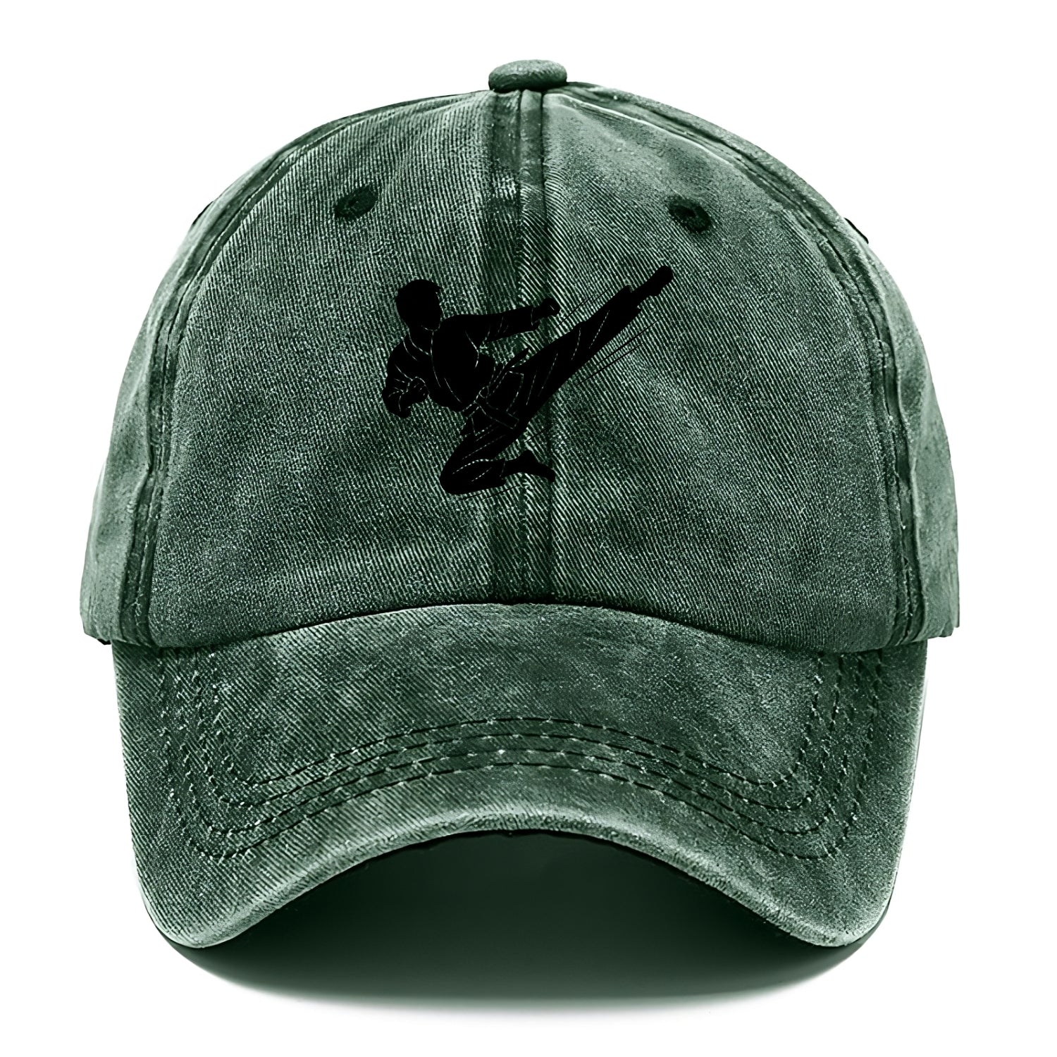 Korean taekwondo flying kick - Classic Cap - Forest Mist(Green)