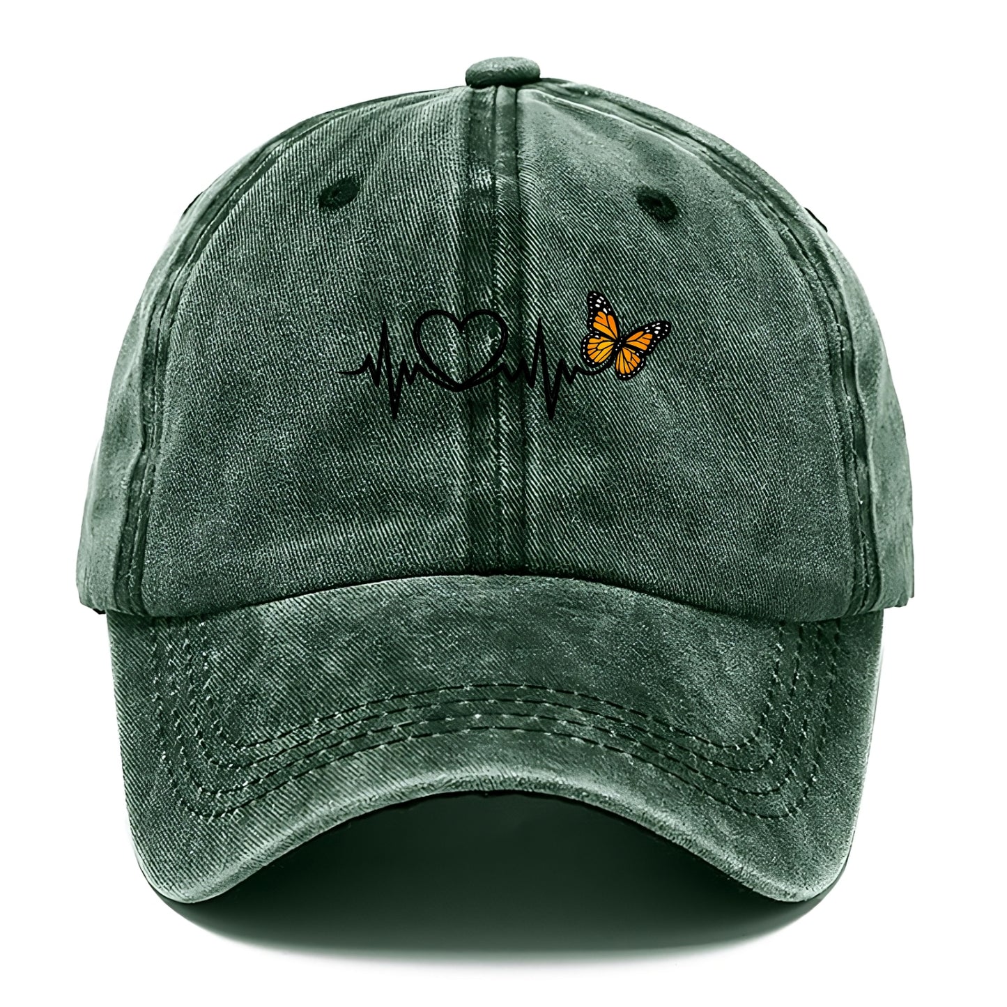 Heartbeat Butterfly - Classic Cap - Forest Mist(Green)