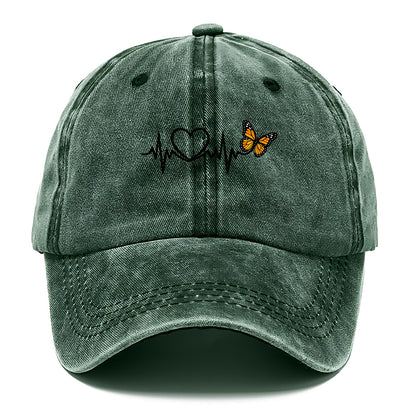 Heartbeat Butterfly - Classic Cap - Forest Mist(Green)