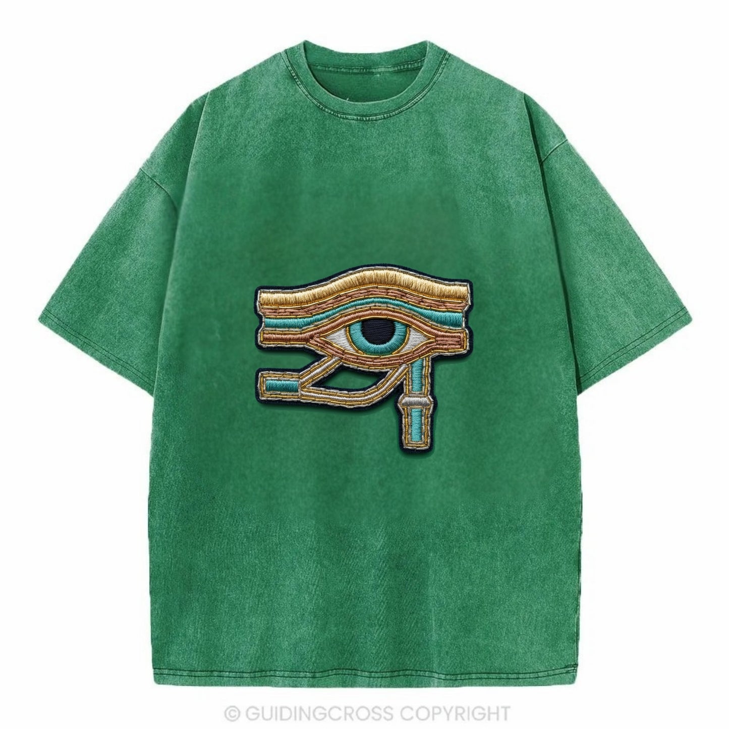 Eye of Horus - Vintage T-shirt - Forest Mist(Green)