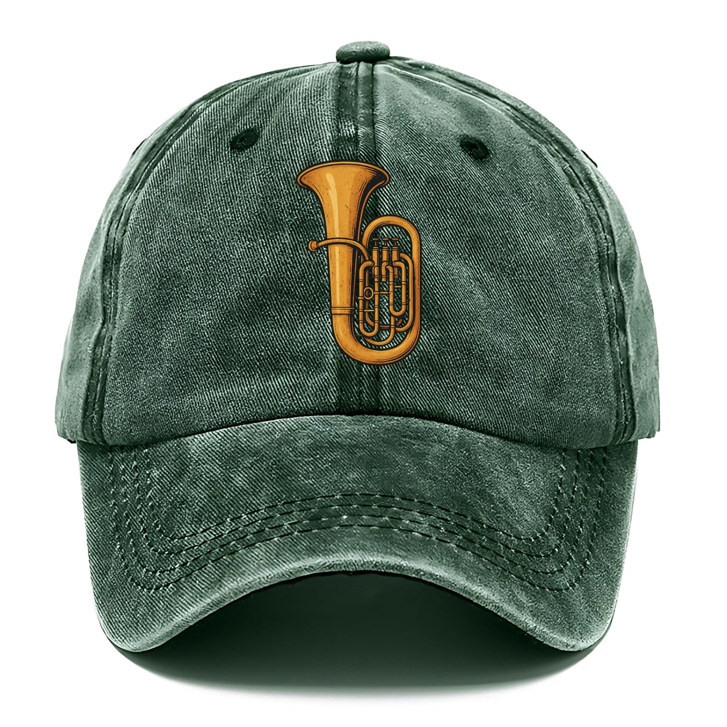 Tuba with large brass bell - Classic Cap - Forest Mist(Green)