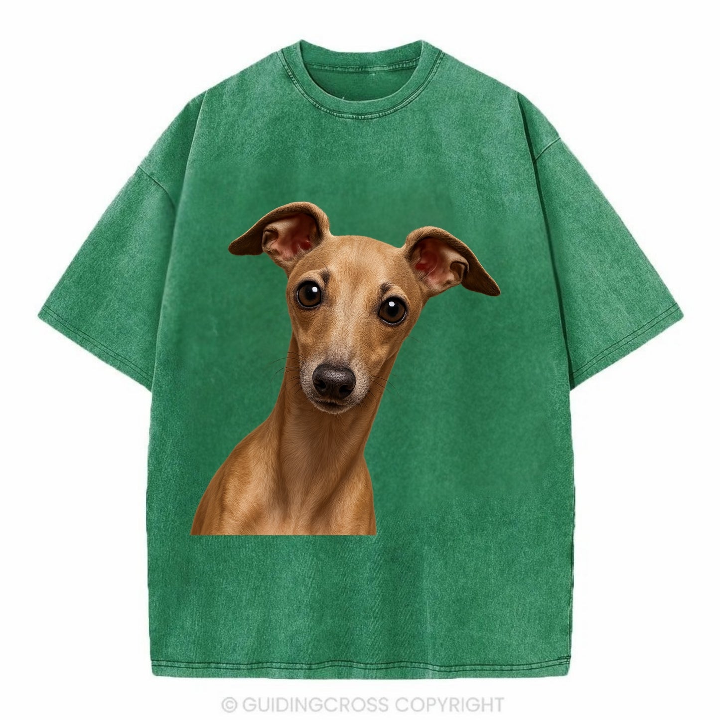Italian Greyhound  - Vintage T-shirt - Forest Mist(Green)
