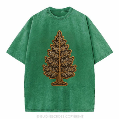 Pine Tree  - Vintage T-shirt - Forest Mist(Green)