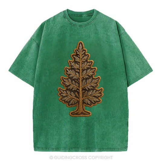 Pine Tree  - Vintage T-shirt - Forest Mist(Green)