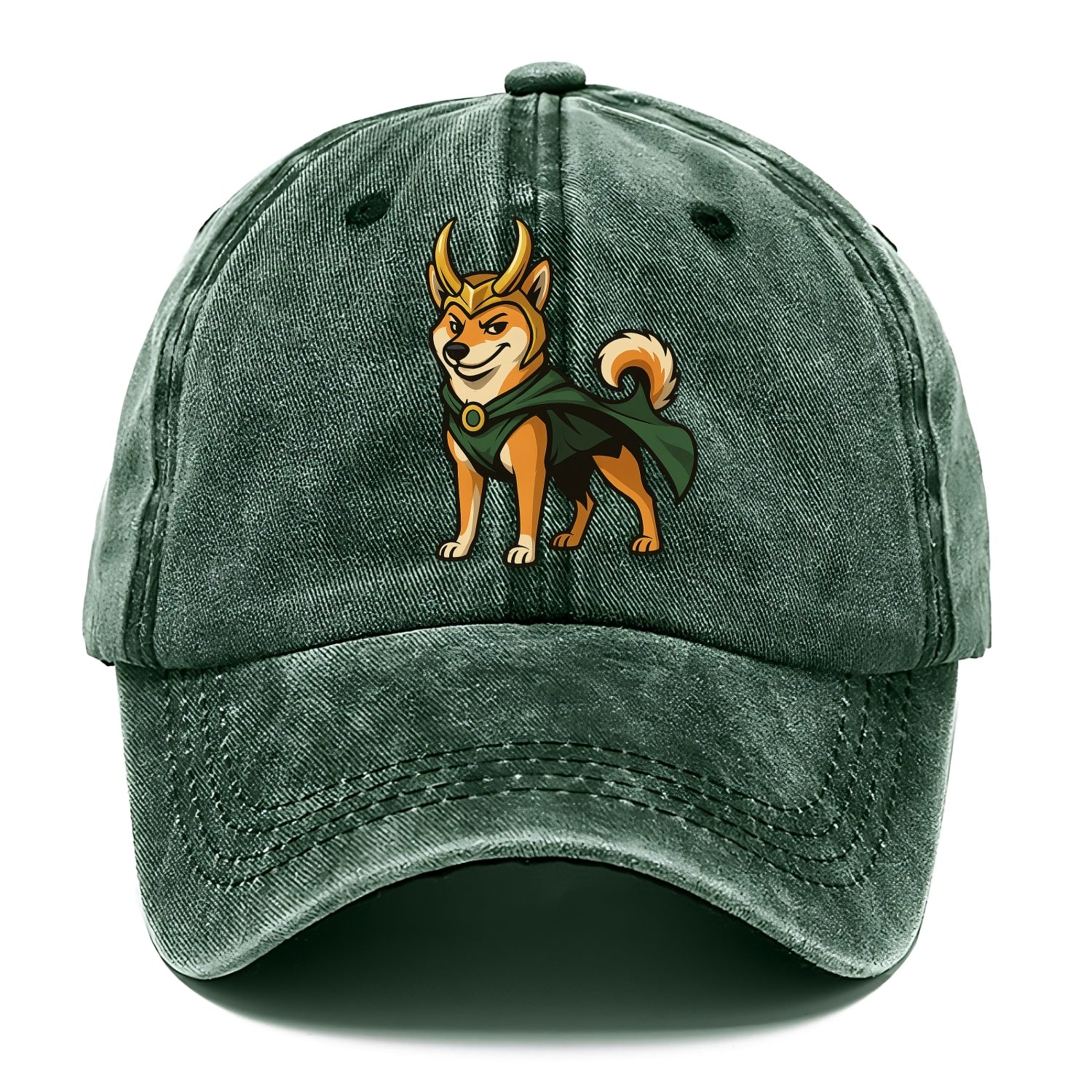Shiba Inu Loki  - Classic Cap - Forest Mist(Green)