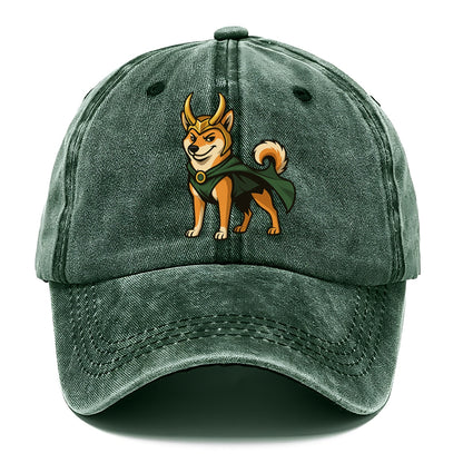 Shiba Inu Loki  - Classic Cap - Forest Mist(Green)