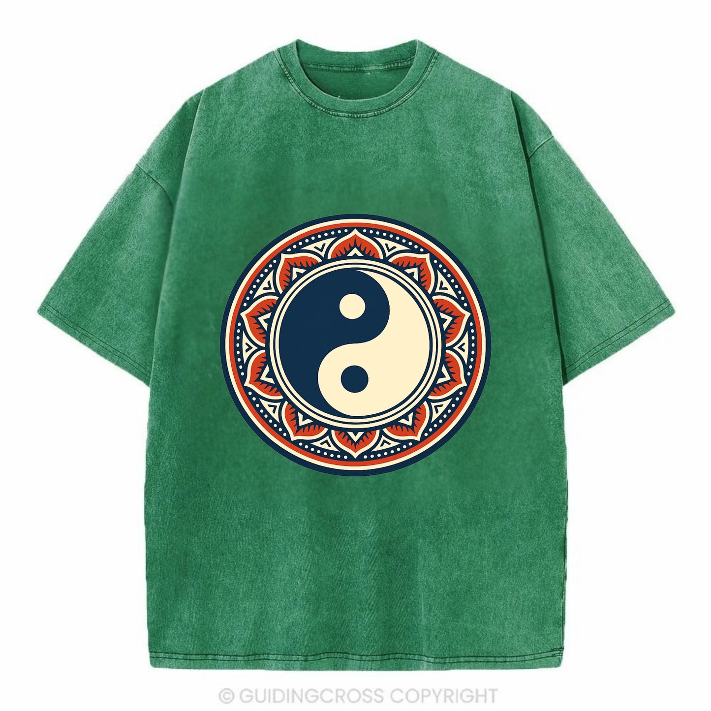 Harmony of Balance - Vintage T-shirt - Forest Mist(Green)