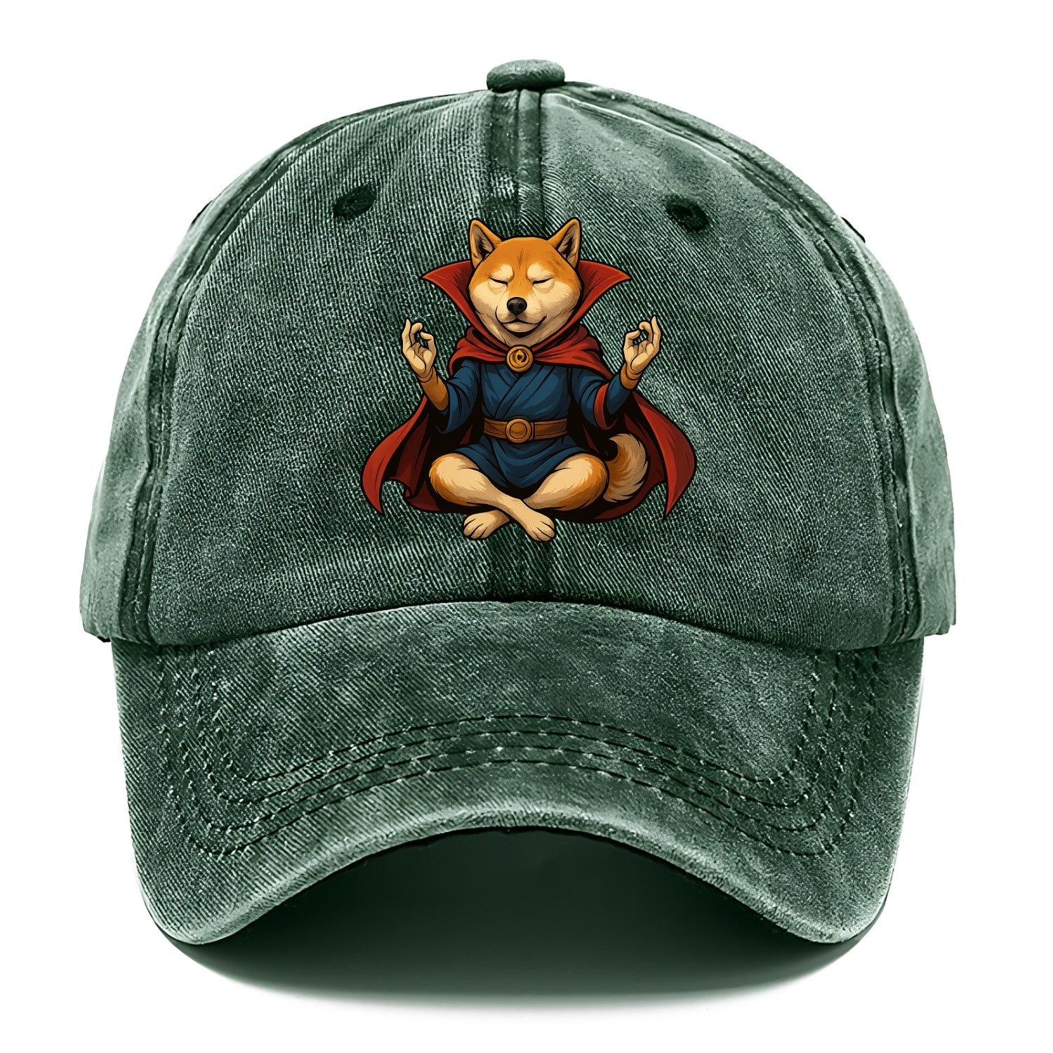Shiba Inu Doctor Strange  - Classic Cap - Forest Mist(Green)