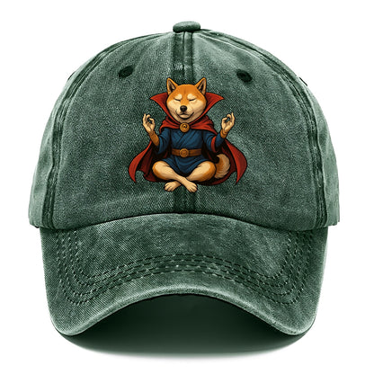 Shiba Inu Doctor Strange  - Classic Cap - Forest Mist(Green)