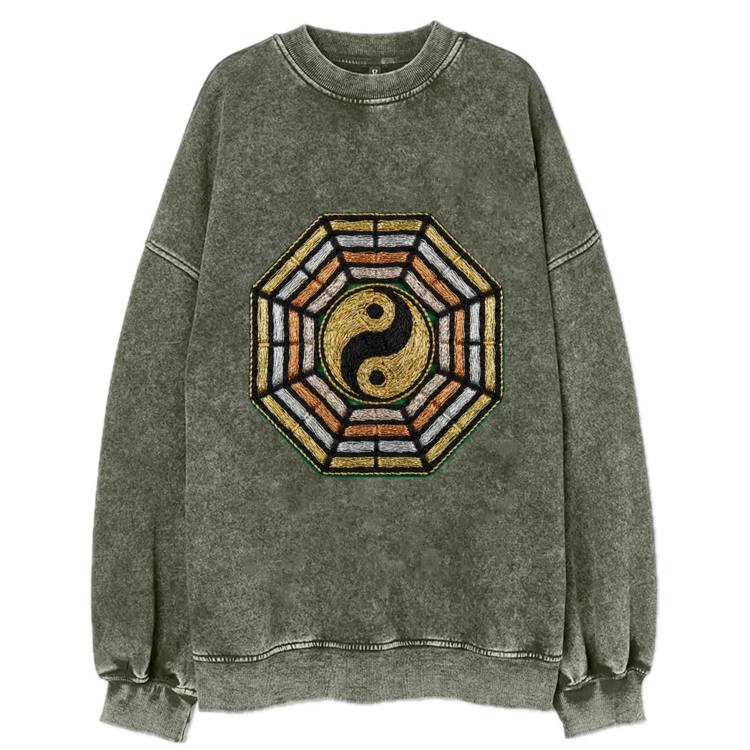 Bagua - Vintage Sweatshirt - Forest Mist(Green)