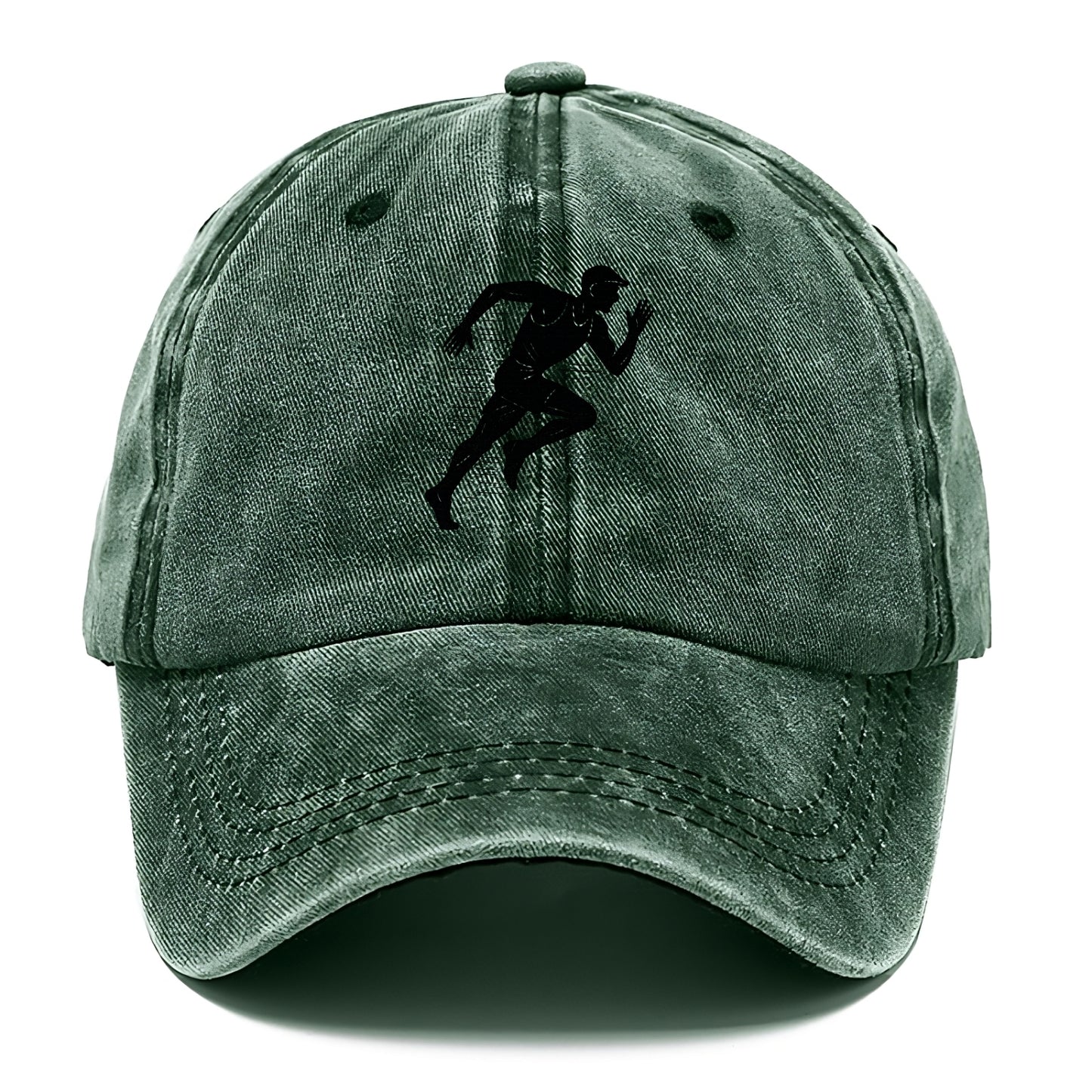 Runner in full stride sprinting - Classic Cap - Forest Mist(Green)