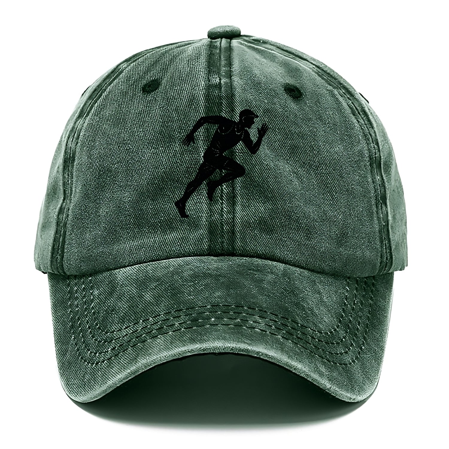 Runner in full stride sprinting - Classic Cap - Forest Mist(Green)
