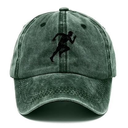 Runner in full stride sprinting - Classic Cap - Forest Mist(Green)