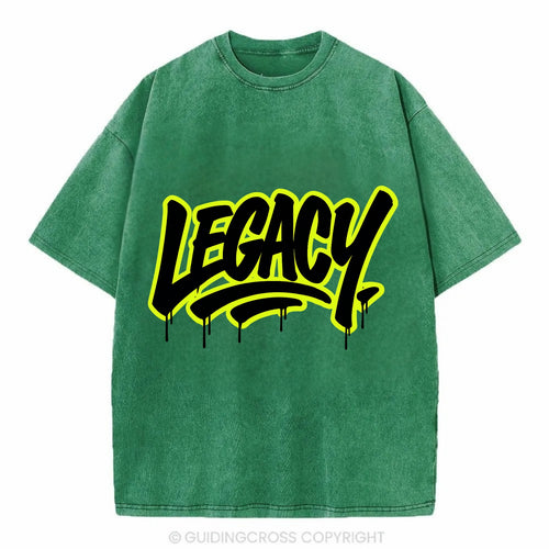 Bold typography design - LEGACY - what you leave behind, lasting impact - Vintage T-shirt