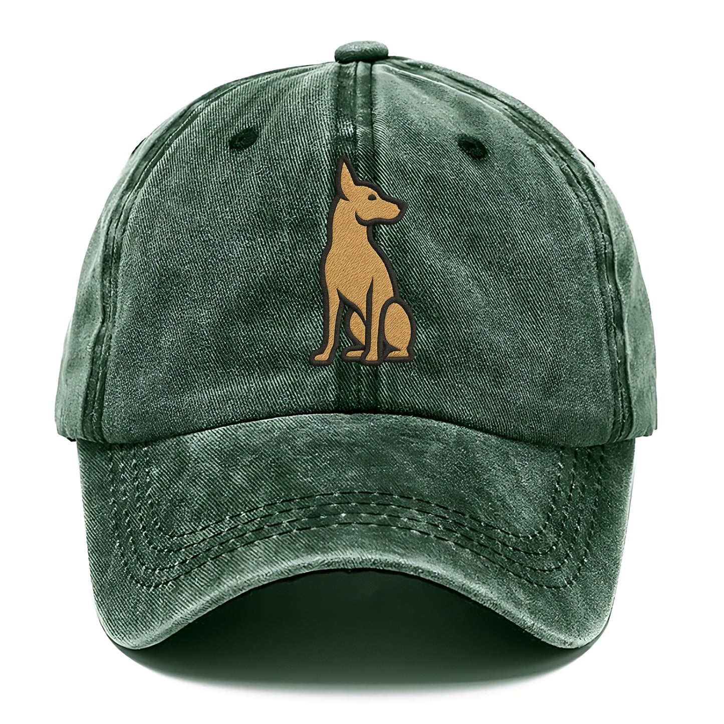 Pharaoh Hound - Tan colored sitting pose Classic Cap - Forest Mist(Green)