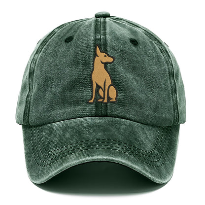 Pharaoh Hound - Tan colored sitting pose Classic Cap - Forest Mist(Green)