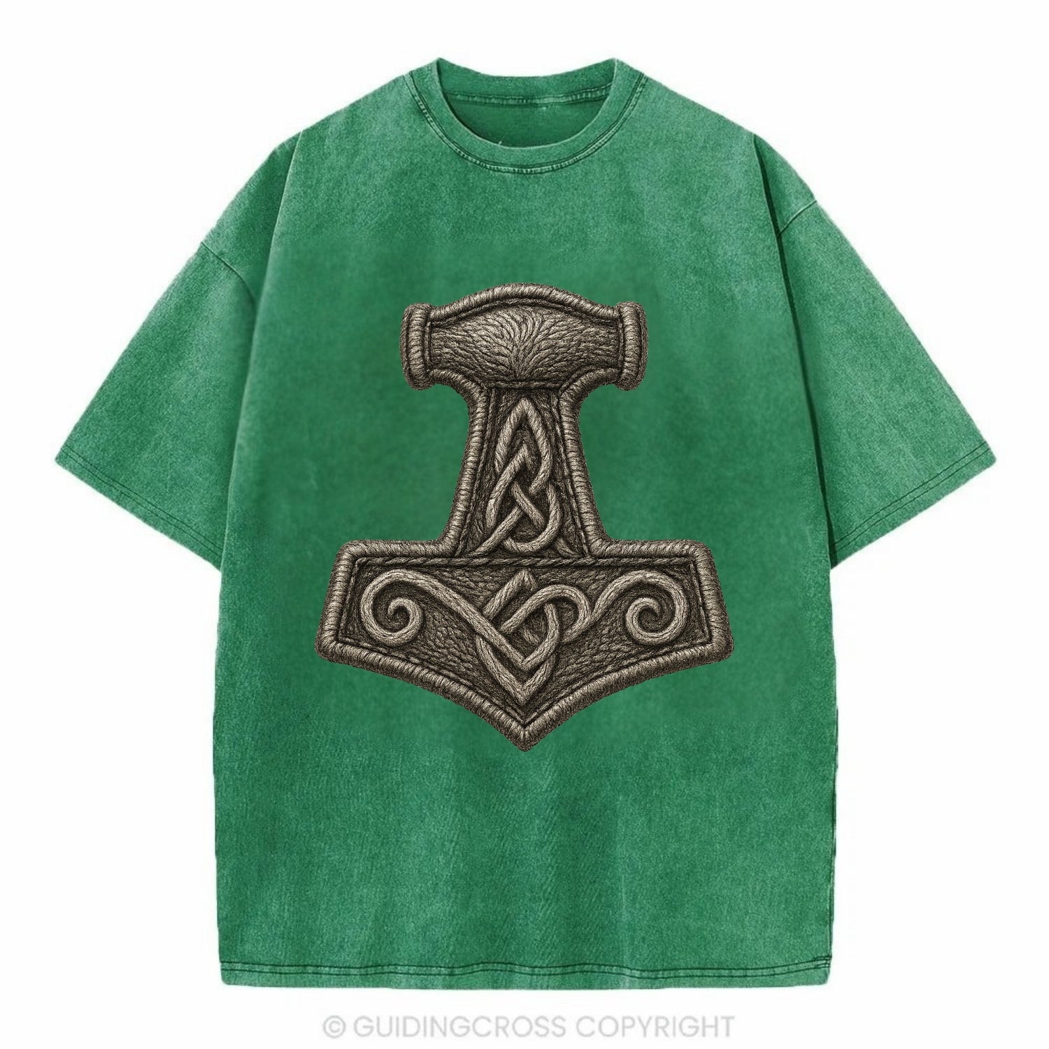 Mjolnir  - Vintage T-shirt - Forest Mist(Green)