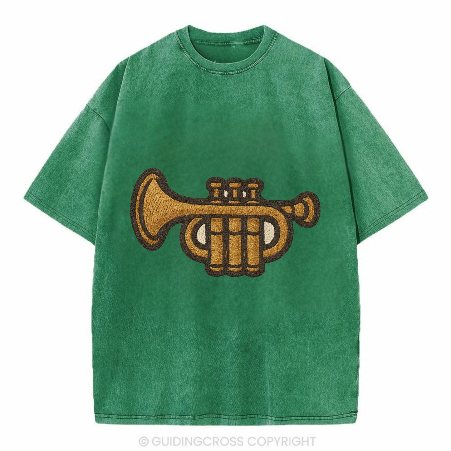 Trumpet  - Vintage T-shirt - Forest Mist(Green)
